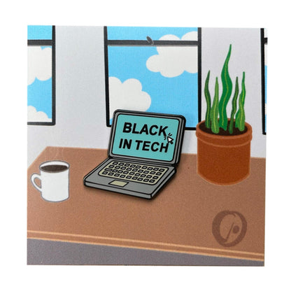 Black In Tech Pin
